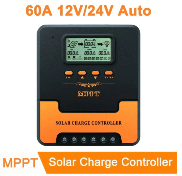 12V-24V Auto MPPT Solar Charge Controller -10A, 20A, 30A, 40A, 50A, 60A Smart PV Regulator, Lithium Lead Acid Battery Charger - Image 6