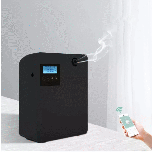 Bluetooth Smart Scent Diffuser Hotel Air Freshener Scent Diffuser - Cover 300mL for Home Scent Dispenser Electronic Scent 300-400m³ Coverage - Black EU Plug - Image 4