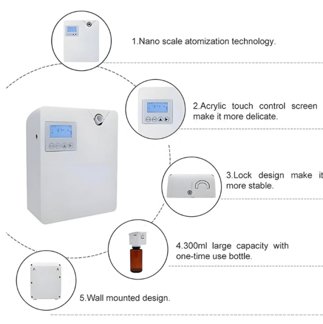 Bluetooth Smart Scent Diffuser Hotel Air Freshener Scent Diffuser Cover 300mL for Home Scent Dispenser Electronic Scent Coverage Main Image 5