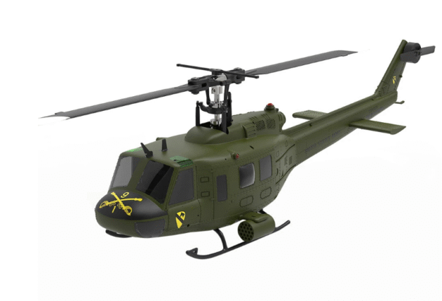 Eachine E190 134 UH-1 HUEY Scale 2.4G 6CH Altitude Hold Optical Flow Positioning Dual Brushless Motor RC Helicopter Main Image 2