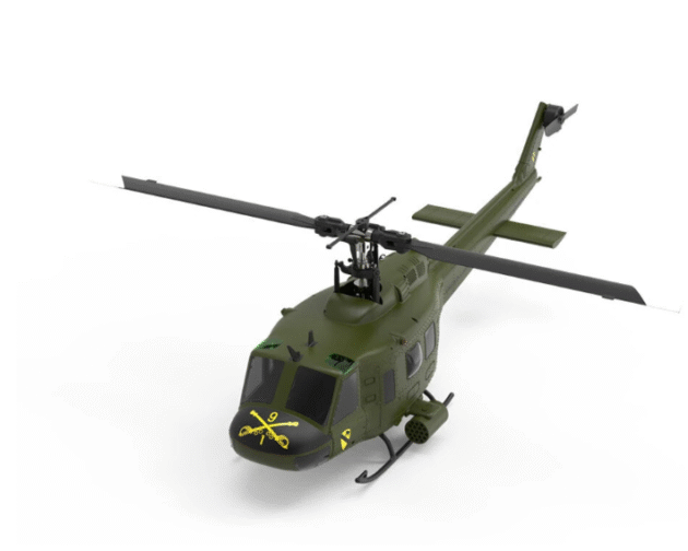 Eachine E190 1:34 UH-1 HUEY Scale 2.4G 6CH Altitude Hold Optical Flow Positioning Dual Brushless Motor RC Helicopter - Image 3