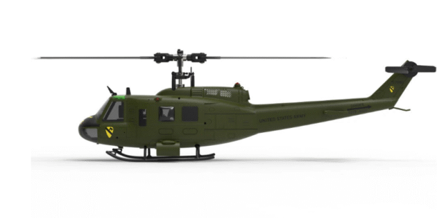 Eachine E190 134 UH-1 HUEY Scale 2.4G 6CH Altitude Hold Optical Flow Positioning Dual Brushless Motor RC Helicopter Main Image 4