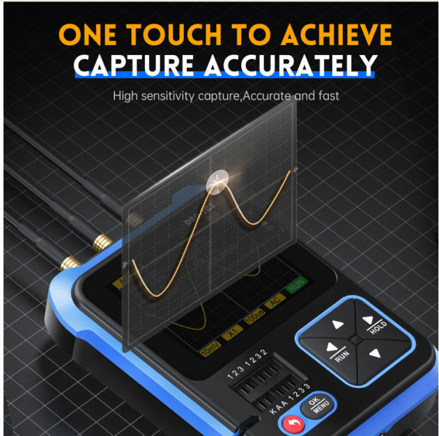 FNIRSI DSO-TC3 Digital Oscilloscope Transistor Tester Function Signal Generator 3 in 1 Multifunction Electronic Component Tester Main Image 5