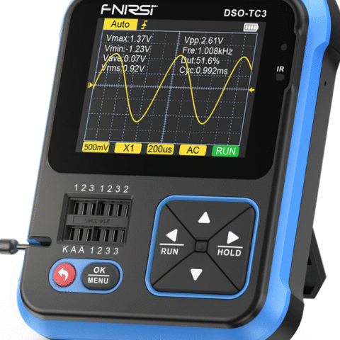 FNIRSI DSO-TC3 Digital Oscilloscope Transistor Tester Function Signal Generator 3 in 1 Multifunction Electronic Component Tester Main Image