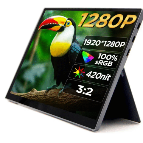 HAILESI 10.5 Inch FHD 1280P Portable Monitor Main Image