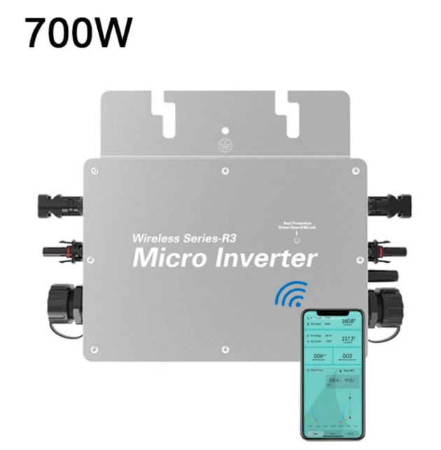 IPRee WVC-300/600/700W Wifi Version Solar On Grid Inverter AC110V ~230V IP65 Waterproof Grid Tie with Pure Sine Wave for Solar Power System - Image 7