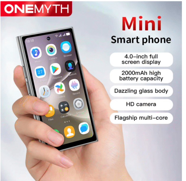 ONEMYTH S25 Pro 5MP HD Camera 2GB RAM 16GB ROM Mini 4.0 Inch Dual SIM Card 2000mAh Android 10.0 Facial Recognition 3G Rugged Smartphone Image 6