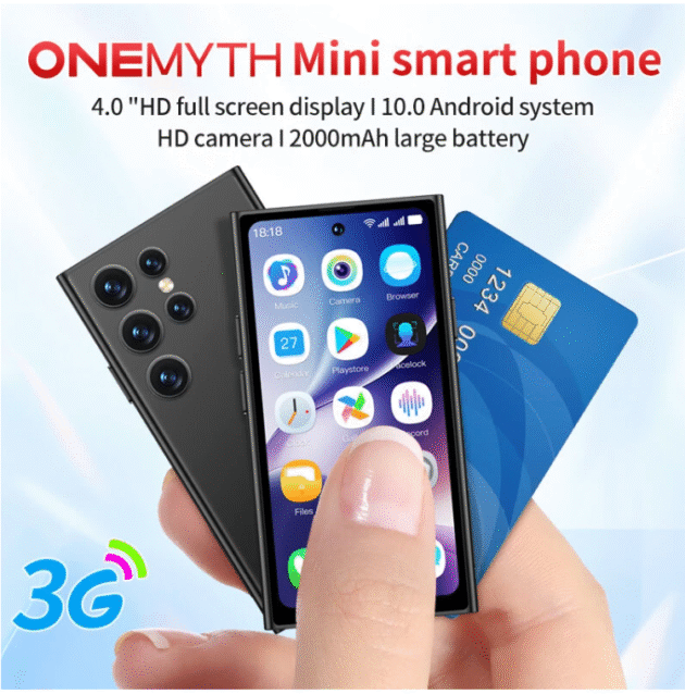 ONEMYTH S25 Pro 5MP HD Camera 2GB RAM 16GB ROM Mini 4.0 Inch Dual SIM Card 2000mAh Android 10.0 Facial Recognition 3G Rugged Smartphone Image 3