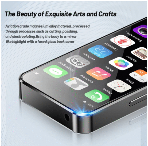 SOYES XS16 Pro Mini 4G 4GB+128GB 4.0 Inch 5MP Camera Face Unlock OTG 2100mAh Android 10 MTK6762 Octa Core Mobile Phone - Image 3