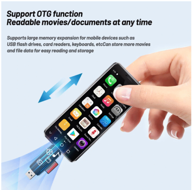 SOYES XS16 Pro Mini 4G 4GB128GB 4 Inch 5MP Camera Face Unlock OTG 2100mAh Android Image 6