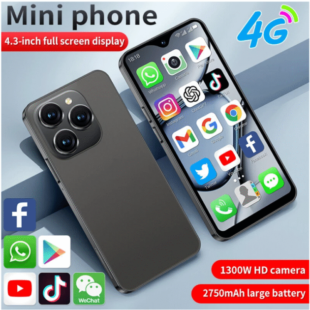 SOYES XS18 Pro Max Mini 4G 4.3 inch 2GB 16GB 13MP Camera Face Unlock Android 8.1 OTG 2750mAh Quad Core Mobile Phone - Image 2