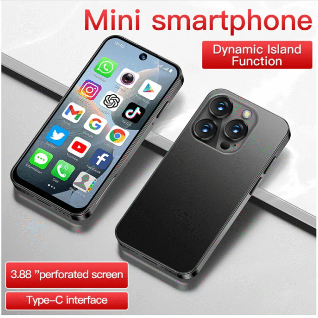 XS19 Mini 3.88-Inch Android 10 2GB RAM 16GB ROM Dual SIM Unlocked Mobile Phone 5MP Camera GPS Facial Recognition 3G Quad Core Small Phone Image 4