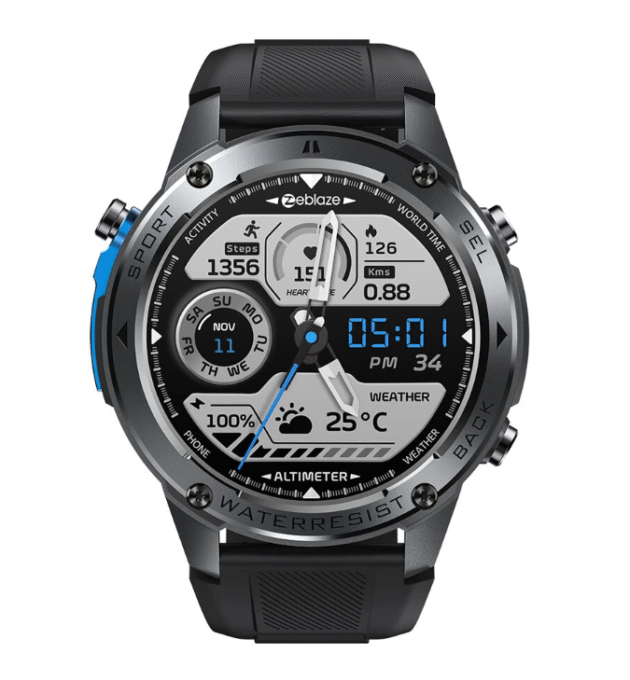 Zeblaze Stratos 2 Ultra 1.43 HD AMOLED GPS 10 ATM Waterproof Barometric Altimeter Compass System Health Management Ultimate Outdoor Smart Watch Main Image 3