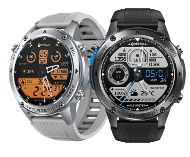 Zeblaze Stratos 2 Ultra 1.43 HD AMOLED GPS 10 ATM Waterproof Barometric Altimeter Compass System Health Management Ultimate Outdoor Smart Watch Main Image