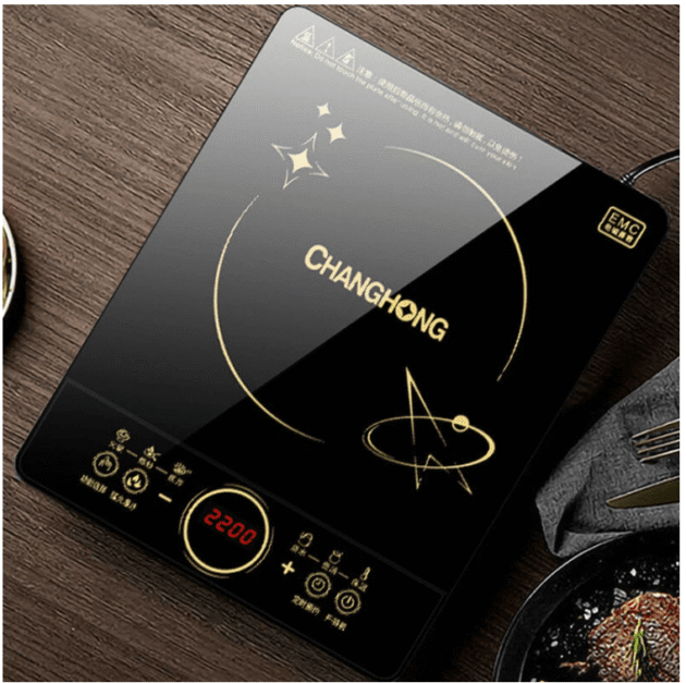 CHANGHONG 2200W Electric Induction Cooker Household Waterproof Small Hot Pot Heating Stove Touchpad Stir-fry Dish Cooking Oven - Image 3