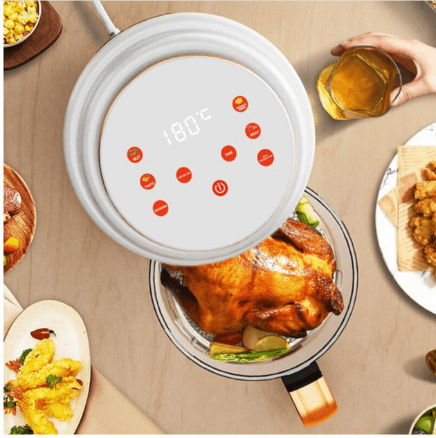 4L Capacity Fully Automatic Household Air Fryer - with Touch Control Visible Window for Healthy and Convenient Home Cooking - Image 3