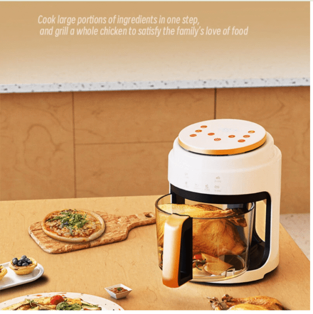 4L Capacity Fully Automatic Household Air Fryer - with Touch Control Visible Window for Healthy and Convenient Home Cooking - Image 5