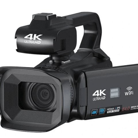 KOMERY RX200 4K 64MP WiFi 18X Digital Zoom Handheld Digital Camcorders Camera - 4.0 inch Touch Screen Cameras with 2.4G Remote Control for Meeting Conference Marriage Celebrating AF Function