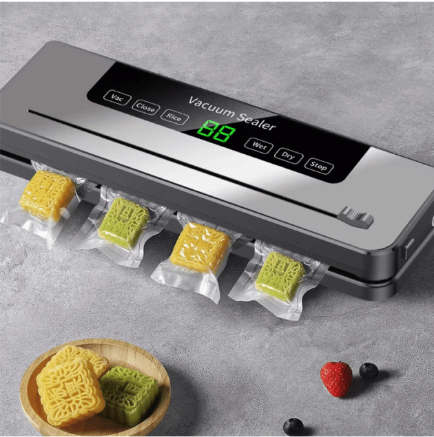 Comfook Electric Vacuum Sealer -  Dry/Wet Food Sealed Packaging Kitchen Food Storage Seal UV Sterilization Built-in Cutter Knife - Image 7