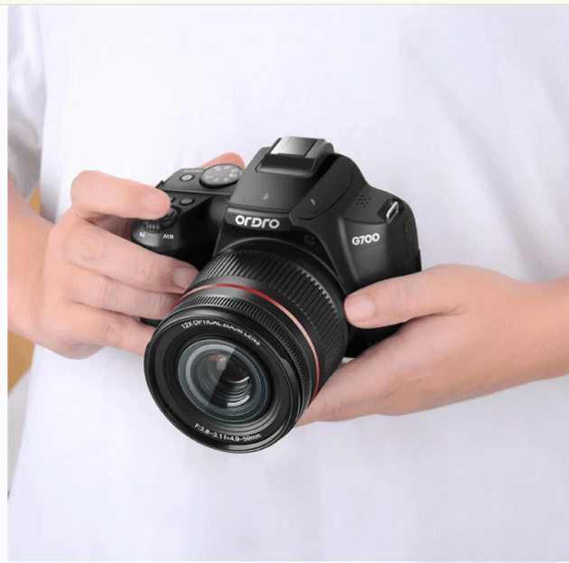 Ordro G700 4K 64MP 12X Optical Zoom Digital Camera Video Camcorder with 3 inch Folding Screen Auto Manual Focus LED Flash Built-in Vlog Camera - Image 5