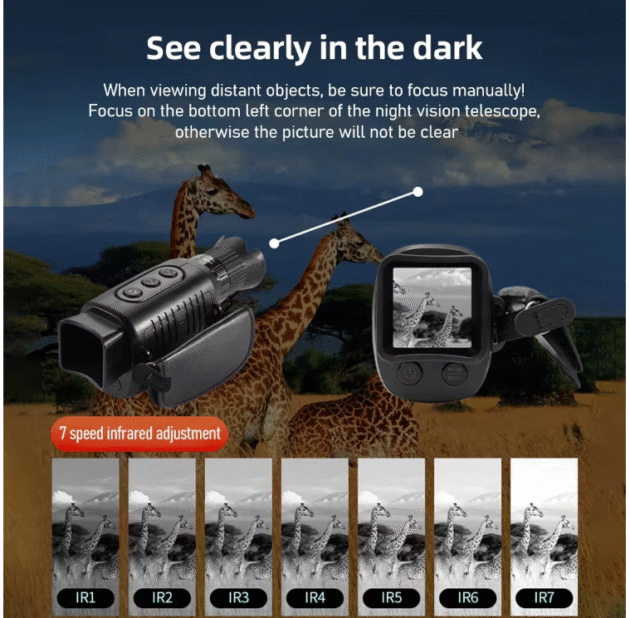 PRee R7 Infrared Night Vision Device Digital Night Vision Monocular Main Image 3