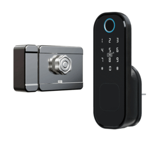 R5 Tuya Smart WiFi Lock Fingerprint APP Password IC Card Key Unlock Electronic Door Lock - for Home Safety