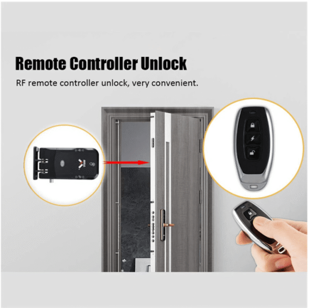 WAFU 026 Home Invisible Remote Control Security Door Lock - Graffiti Smart Electronic Lock No Hole Design Dual System Dual Motor - Standard version - Image 2