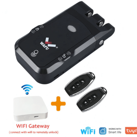 WAFU 026 Home Invisible Remote Control Security Door Lock