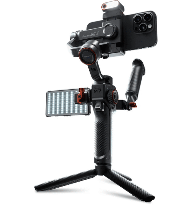 Hohem M7 iSteady M7 Cell Phone Gimbal Stabilizer 3-axis Anti-Shake Stands Extendable Selfie Stick - for Live Vlog - Image 2