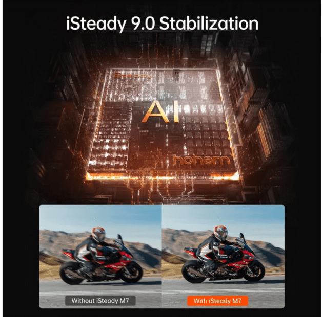 Hohem M7 iSteady M7 Cell Phone Gimbal Stabilizer 3-axis Anti-Shake Stands Extendable Selfie Stick - for Live Vlog - Image 4