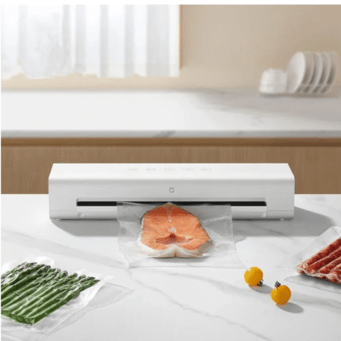 XIAOMI Mijia MJFKJ06XM Automatic Vacuum Sealing Machine 70kPa High Suction 220V Vacuum Food Sealer For Dry And Wet Foods Maintain Freshness