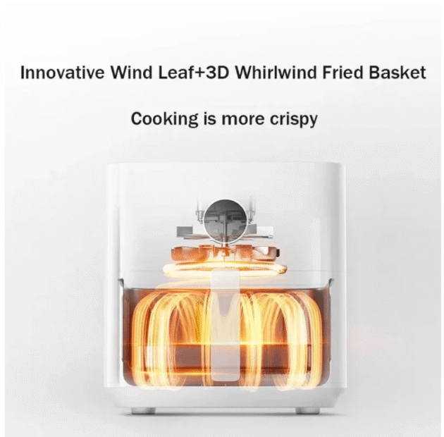 XIAOMI Mijia Smart Air Fryer - 5.5L Home Smokeless Electric Oven Visible Capacity Multifunctional Oil-Free Oven - Image 4