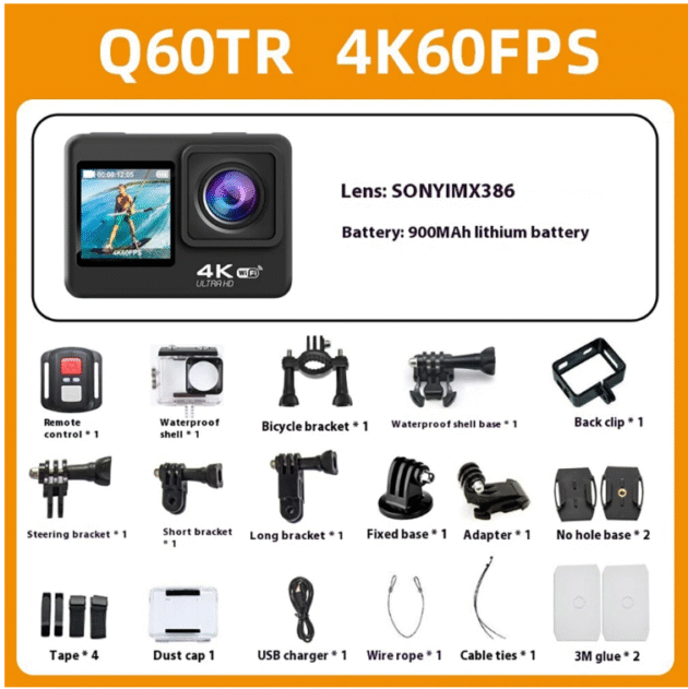 AUSEK 4K 60fps Action Camera Main Image 11