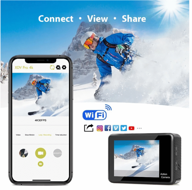 AUSEK 4K 60fps Action Camera Main Image 8a