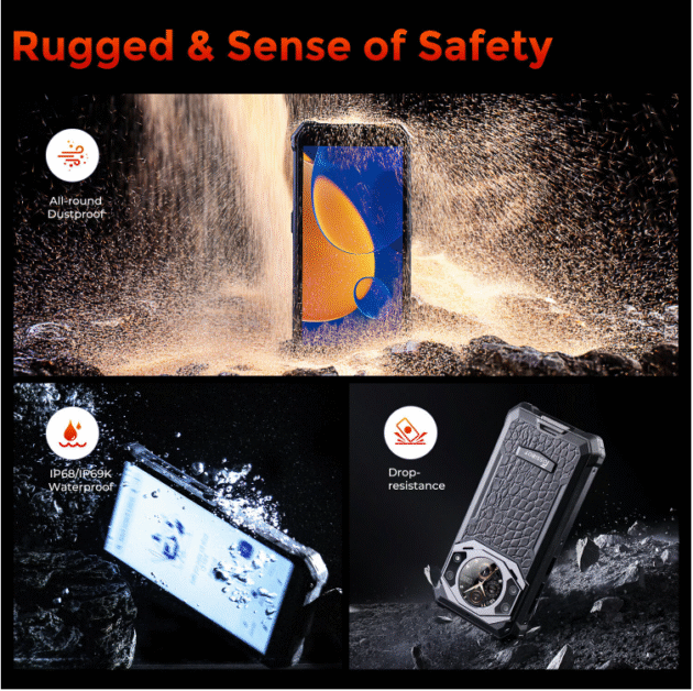 FOSSiBOT F101 Pro Dual Display 15GB 128GB 10600mAh 24MP Camera Phone 6