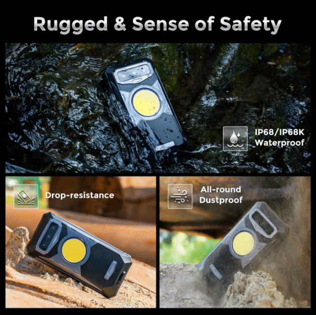 FOSSiBOT F102 Camping Light 108MP Triple Camera Phone Main Image 7