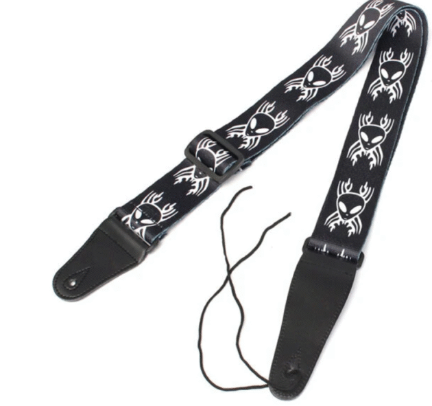 Guitar Strap Polyester Belt Electric Acoustic Bass Skull Punk Style - Image 6