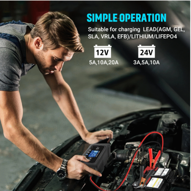 HTRC 15A20A Smart Battery Charger Main Image 3