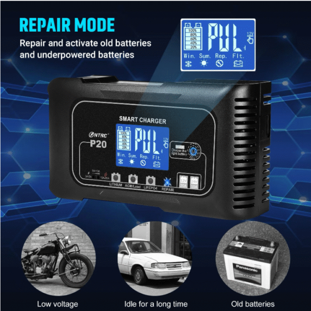 HTRC 15A20A Smart Battery Charger Main Image 5