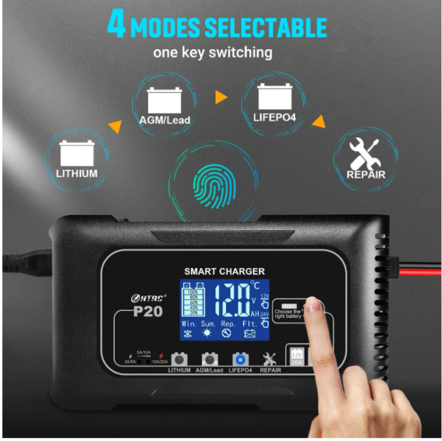 HTRC 15A20A Smart Battery Charger Main Image 6