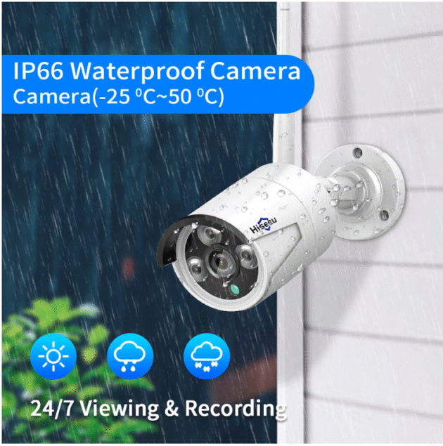 Hiseeu 4HB615 4HB613 5M 3MP 8CH NVR Security Cameras Main Image 2
