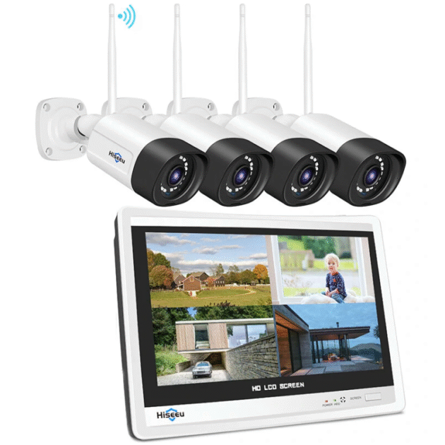 Hiseeu 8WK-12V-4HB315 5MP 8CH Wireless Security Camera Main Image