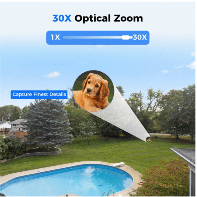 Hiseeu HD185-PZ 4K 8MP 30X Optical Zoom PTZ PoE Security Caamera Main Image 2