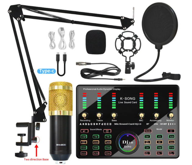 Microphone Sound Recording Microphone Kit Image 2