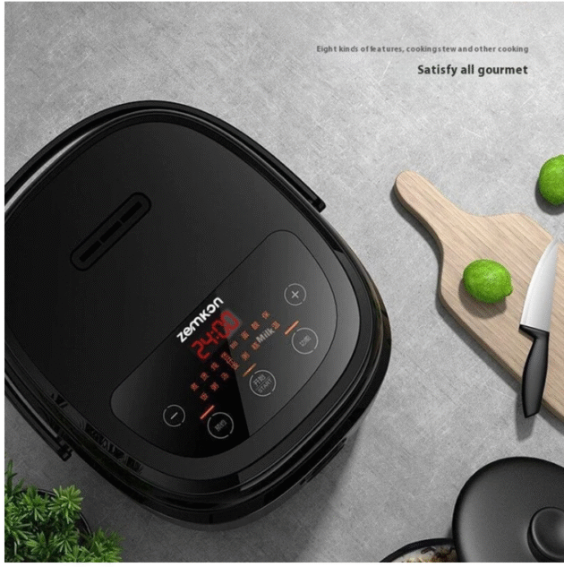 Zemkon 3L Smart Rice Cooker - Multifunctional Household Healthy Low Sugar Kitchen Dormitory Cooking With Inner Pot Multi-Purpose Pot Portable Steamer - Image 4