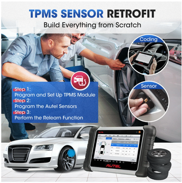 AUTEL MaxiCOM MK808TS Automotive OBD2 Diagnostic Tool Image 7