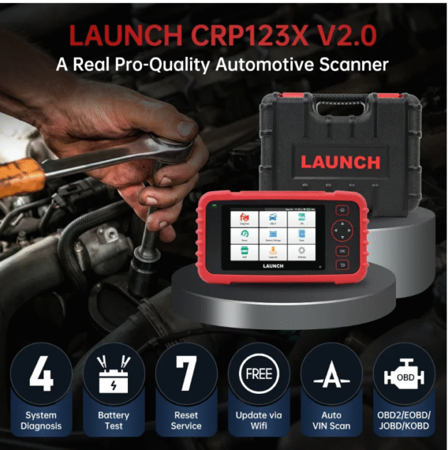 LAUNCH CRP123X V2.0 Car OBD2 Diagnostic Tools OBD Image 2
